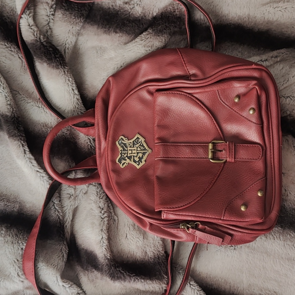 Harry Potter red leather mini backpack